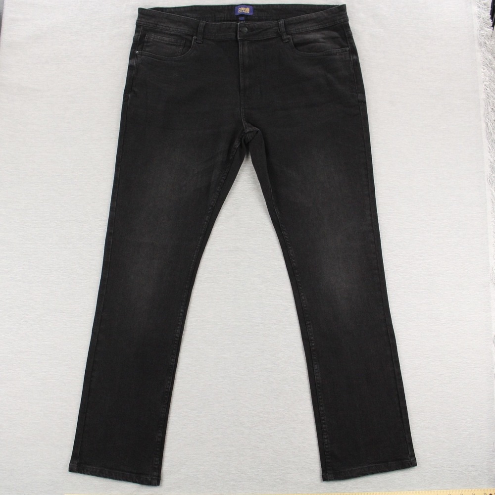 Cavalli Class Slim Straight Jeans Mens Size 38x32 (39x32 Actual) Black Stretch